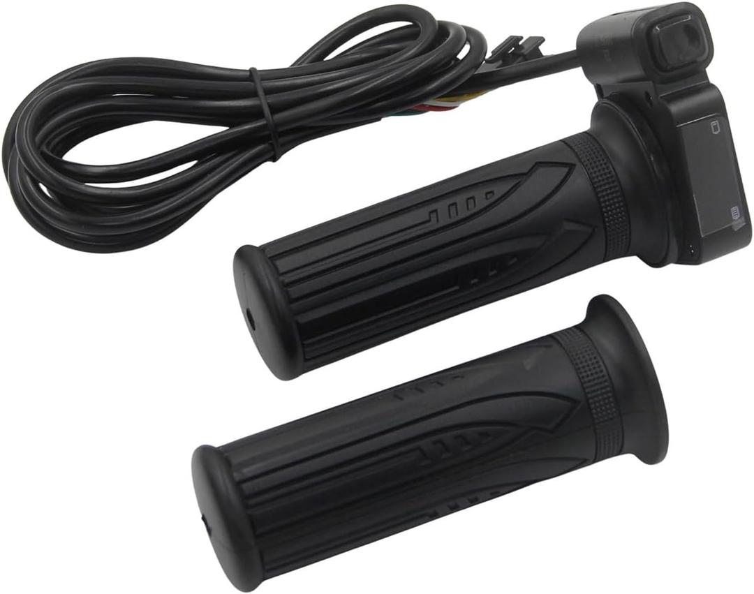 48V Full Twist Throttle Grip 6 Pin Fits DYU Y16 Electric Bicycle, Jetson Haze Folding EBike, with Display & Cruise Control,