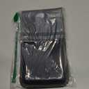 Topstache Leather Cell Phone Holster with Belt Clip - Flip Cell Phone Holder for iPhone 17/16/15/14/13/12 - Magnetic Closure Leather Belt Pouch Case for Galaxy S25/S24/S23/S22, L,Black