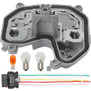 Tail Lamp Housing Passenger Right Rear Tail Light Lamp Holder Bracket Compatible with 2015-2023 Jeep Renegade, with Plug and Bulb #68270837AA 68458452AA
