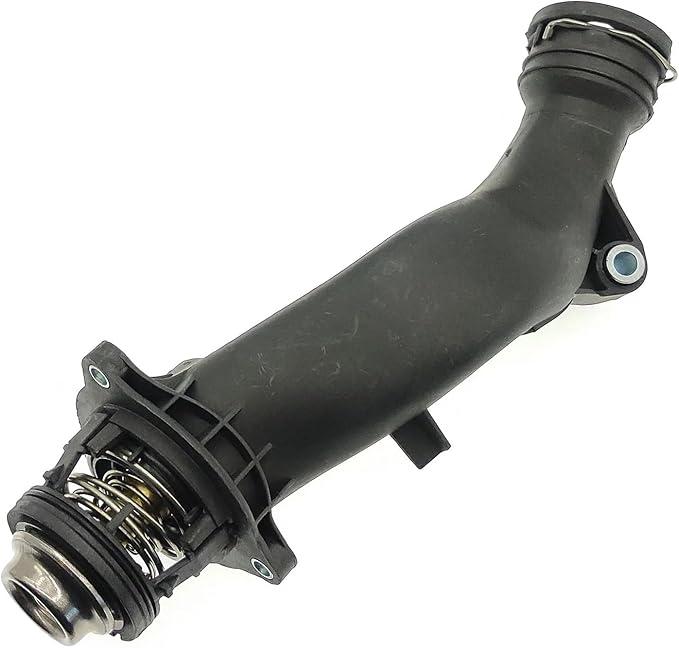 FORRIE Engine Coolant Thermostat with Housing Compatible with Mercedes Benz CL550 CL63 CLS63 GL450 ML550 S63 AMG S G63 GLS63 CLS550 E550 E63 GL550 GLE63 S550 SL550 E63 Replaces 2782000815