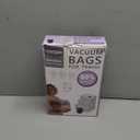 Travel Vacuum Storage Bags with USB Electric Pump, 6 Pack Compression Seal Bags for Luggage and Suitcase, Space Saver for Clothes and Clothing (Dark Grey)