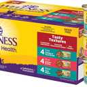 Wellness Complete Health Gravy and Minced Variety Pack Adult Canned Wet Cat Food, Natural, Protein Rich, Grain Free, Salmon, Tuna, and Chicken Recipes, 3 oz, Pack of 12 Cans (EXP 05/02/29)