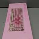 YUNZII B75 PRO Wireless Mechanical Keyboard,75% Layout with Knob,Hot Swap Gasket Custom Structure,Creamy Pre-lubed Switches,RGB Backlit,Bluetooth/Type-C/2.4G for Win/Mac(Milk Switch,Pink)