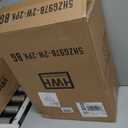 Modern Wall Sconce Set of 2, HWH 2-Light Up Down Wall Light Indoor Vanity Wall Lamp, Brushed Gold Bathroom Vanity Sconce Frosted White Striped Glass Shade, 5HZG97B-2W-2PK BG