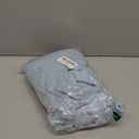 Verdusa Women's Elegant Metal Button Down Cardigan Wrap V Neck Long Sleeve Knitted Sweaters Blue Medium