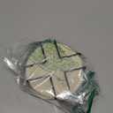 Drink Coasters Set of 6 - Cup Absorbent Coasters for Drinks Coffee Table Home Office Desk Decor Soft Woven Cotton Cloth Braided Fabric Drinking Cup Mat with Holder Cute Blue Flower Floral