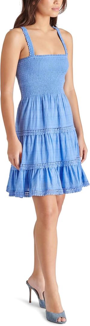 Steve Madden Women's Kahina Dress (Blue, Size: X-Small)