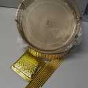 360 Rotating Makeup Organizer for Vanity, Bathroom Countertop Spinning Perfume Organizer, High-Capacity Cosmetic and Skincare Dresser Make Up Holder Rack (3 Tiers, Yellow) (Honorable Gold)