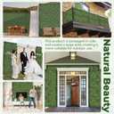 Artificial Boxwood Backdrop Roll: 40"x120" (33.5 sqft) UV-Anti Greenery Faux Grass Hedge for Indoor Outdoor Green Wall Decor, Patio Privacy Screen, Garden Fence Covering