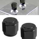 2PCS Car Horn Cover Plugs,Flare Plug,Car Accessories,Automotive Cap Plugs,Bell Mouth Cover Plug,Aluminum Swivel Hex Head Nut Port Adapter,Used in Oil,Fuel,Water,Fluid and Air Pipelines (10AN)