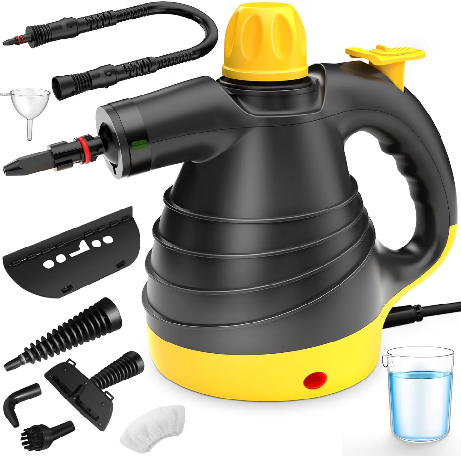 Staem Cleaner, HighTemp Fast Heating MultiSurface Steamer for Cleaning, 100% ChemicalFree Pet Safe Portable Steam Cleaner for Home