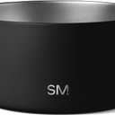 Simple Modern Stainless Steel Pet Water Bowl for Dogs & Cats | Insulated Stainless Steel Food Bowls for Dog Cat | No Tip No Slip BPA Free | Bentley Collection | Large (8 Cups) | Midnight Black