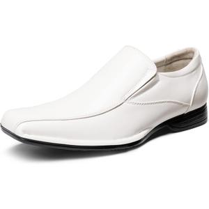 Bruno Marc Men's Giorgio Leather Lined Dress Loafers Shoes (11, 1-white)
