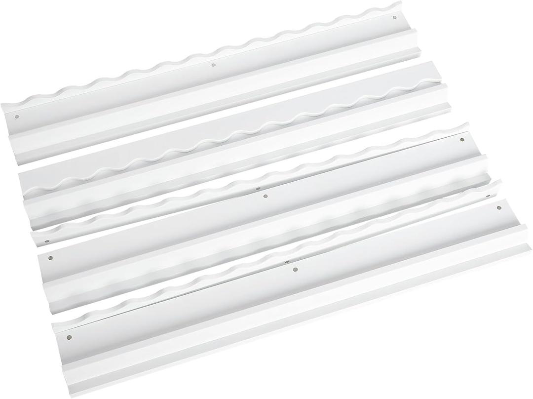 Mahjong Racks with Pushers, White Wooden American Mahjong Tile Pushers and Racks Set of 4, Mahjong Accessories (19.68 Inches)