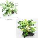 3PCS Artificial Fish Tank Plants Silk Aquarium Plants for Betta Fish