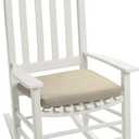 Arden Indoor/Outdoor Seat Or Rocking Chair Cushion, 19 x 18, Water Repellent, Rain Proof, Fade Resistant Cushion for Rocking Or Dining Chairs Tan Leala