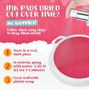 8 Pc Large Ink Pads for Kids - Washable Ink Pads for Kids - Hand/Handprint/Footprint Size - Washable Stamp Pads Kids Non Toxic Ink Pads for Stamps, Crafting, Finger Paint, Card Making, Gift for Kids