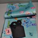 mahjong mat for table with Drawstring Bag/31.5Inch/american mahjong table cloth with rules mats,Noise Reduction Anti-Slip game mat for table,for Mahjong/Poker/Board Games/Card Games/Dominoes (Blue)