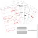 W2 Forms 2025 with Envelopes, 4 Part W-2 Tax Forms 2025, 4-Part W-2 Forms with 25 Self-Seal Envelopes, Laser Forms Designed for Accounting(W2 4 Part 25 with Envelopes)