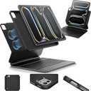 ESR iPad Pro 11 Inch Case with Keyboard (M5/M4, 2025/2024), iPad Pro 11(5th) Keyboard Case with Easy-Set Magnetic Stand, Portrait/Landscape Modes, Removable Protective Case, Rebound 360 Series, Black