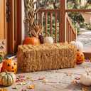 Suzile 1 Pcs Halloween Decorative Straw Bale, 8.1 X X 8.1 x 20.1 Inches