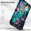 Hocase for Galaxy A16 5G Case, Heavy Duty Shockproof Protection Soft Silicone Rubber Bumper+Hard Plastic Hybrid Protective Case for Samsung Galaxy A16 5G (6.7") 2025 - Mandala in Galaxy