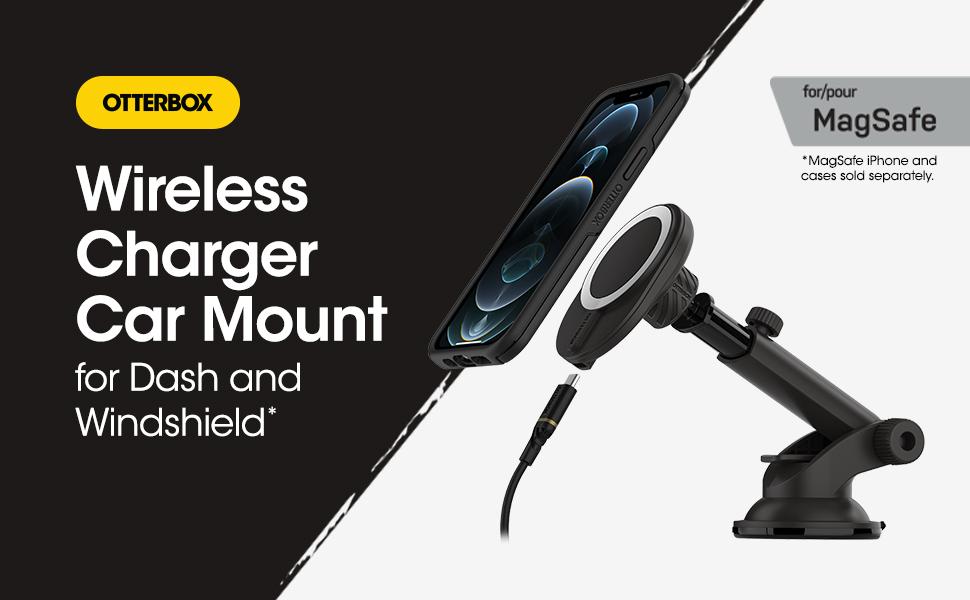 OtterBox Wireless Charger Vent Mount 2.0 for MagSafe - Black