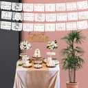 Papel picado bautizo 5 Packs of 10 Unique Paper Baptism Flag Designs - Perfect Decoration for the Baptism Theme! With Mexican Paper Cutting for Authentic Mexican Decoration, Total 164 feet (plastic)