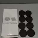 Non Slip Furniture Pads- 3"x3" Round Anti Skid Caster Cups Furniture Coasters, Anti-Sliding Grippers Floor Protectors for Furniture Bed, Couch, Chair Leg, Brown(Set of 8)