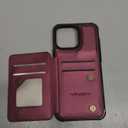 Vinich for iPhone 16 Pro Max Wallet Case with Card Holder, RFID Blocking Credit Slots Kickstand Shockproof Phone Cover Fit for iPhone 16 Pro Max 6.9" Wine Red