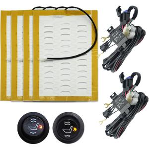 4Pcs Car Seat Cover Accessory Kit with 2 Stage Circular Switch for All Kinds of Family Cars, Pickup Trucks, SUVs, RVs, Replacement Car Seat Cover Accessory Kit