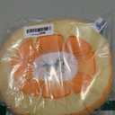 ANWA Adjustable Cat Cone Collar Soft, Cute Cat Donut Collar After Surgery, Kitten Recovery Cones to Stop Licking (Medium, Orange)