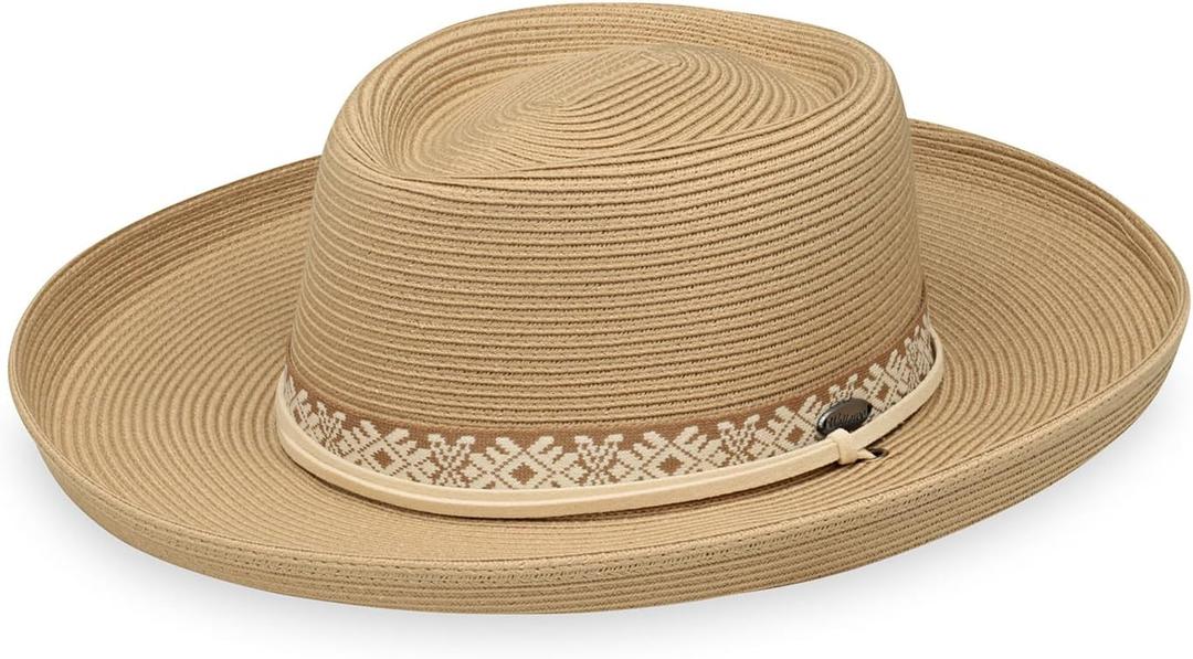 Wallaroo Hat Company Womens Stevie Sun Hat  UPF 50+ UV Protection, Wide Brim, Medium Size, Packable & Adjustable Sun Hat (Camel)