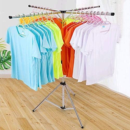 Luckincolt Collapsible Clothes Rack Foldable Portable Space Saving Clothes Drying Rack High Capacity Stainless Steel Laundry Drying Rack with 4 Branches