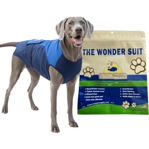 SurgiSnuggly Dog Surgical Recovery Suit for Female and Male Dogs, Spay, Neuter,E Collar Dog Cone Alternative, The Original Recovery Suit for After Surgery Small, Medium and Large Dogs BB XLS (Xtra Large Short (Pack of 1))