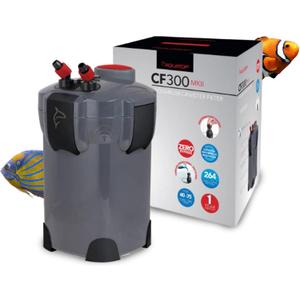 Aquatop 3-Stage 264 GPH Canister Filter with Super Quiet Vortex Easy Prime  55W Power for Up to 75-Gal  Includes All Filtration Media  CF-300