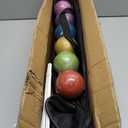 Pointyard Six Player Croquet Set with Premium Wooden Mallets 28 in, Colored Ball, Wickets, Stakes, Perfect Outdoor Game, Yard Game, Party BBQ Game for Adults & Families (Includes Sturdy Carrying Bag)
