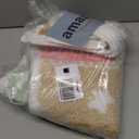 Whaline Christmas Bathroom Rug Absorbent Pastel Gingerbread House Tufted Bath Mat Non Slip Shower Rug Front Door Mat for Winter Xmas Home Room Entrance, 20" x 31.5"