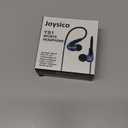 Joysico Wired Over Ear Earbuds for Kids Women Small Ears, Sport in-Ear Headphones Earhook Earphones for Running Exercise Jogging, Ear Buds with Case Microphone and Volume for Cell Phones Laptops Blue