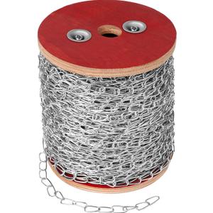VAIPI 262 ft Jack Chain Heavy Duty Stainless Steel Chain Links Metal Coil Chain Utility Chain Roll Spool for Hanging Basket, Bird Feeders, Light Fixture, Camping, Pet Towing, Artworks (1.42 mm * 80 m)