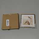 3x3 Picture Frame Set of 3, Brass Metal Square Photo Frames with HD Glass, Fits 2x2 with Mat or 3 x 3 without Mat, Display for Wall and Table