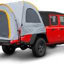 Pickup Truck Bed Camping Tent, Gladiator Truck Bed Tent with Removable Rainfly and Carrying Case, Pickup Truck Tent 5.5 Bed for 5-5.5ft Bed for Jeep Gladiator Full-Size Compact Truck Tent Bed (Grey, Black, Orange)