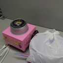 Nostalgia Vintage Hard and Sugar Free Candy Countertop Cotton Candy Maker, Includes 2 Reusable Cones And Sugar Scoop  Pink