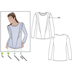 Style Arc Sewing Pattern - Keely Knit Top (Sizes 18-30)