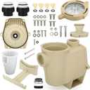 357149 Complete Wet End Replacement Compatible with Pentair WhisperFlo & IntelliFlo Pool Pumps 0.5HP-2HP, Includes Housing, Hardware Kit, Seal Plate, Basket, Pump Lid and More
