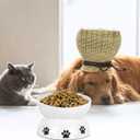 Vencer Cat/Small Dogs Slow Feeding Bowls, Raised Cat/Dog Food Bowl/Water Bowl,Elevated Cat Dog Dish,Pet Bowls for Cats or Small Dogs,VCB-004