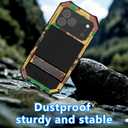 Lunivop Compatible with iPhone 17 Pro max Case Heavy Duty Protection Dustproof Built in Screen Protector Rugged Stand 360 Full Body Military Grade Metal Bumper Phone Cases (Camouflage 2025)