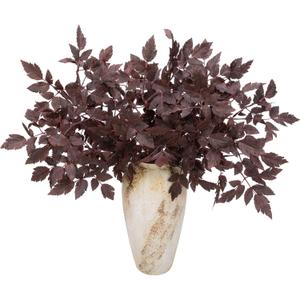 6 Pcs 21" Cimicifuga Plant Leaves Spray Fall Floral Stems Faux Plum cimicifuga Foliage Branch for Home Vase Autumn Decor Flowers Arrangement Table Wedding Garden Farmhouse