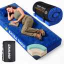 Memory Foam Camping Mattress, Extra Thick 4 Inch Dual Layer Sleeping Pad, Size: Single: 75*30*4"