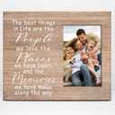Orchroma Family Picture Frame, Long Distance Relationship Gift for Family Friend, The Best Thing in Life are the People We Love 8x10 Photo Frame
